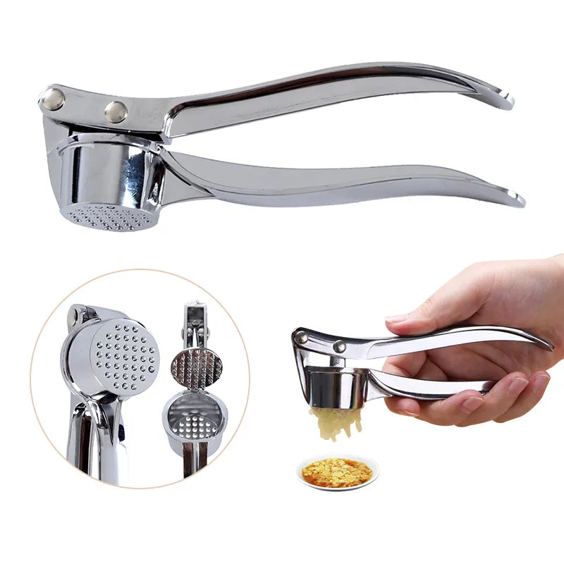 Stainless Steel Garlic Press Crusher