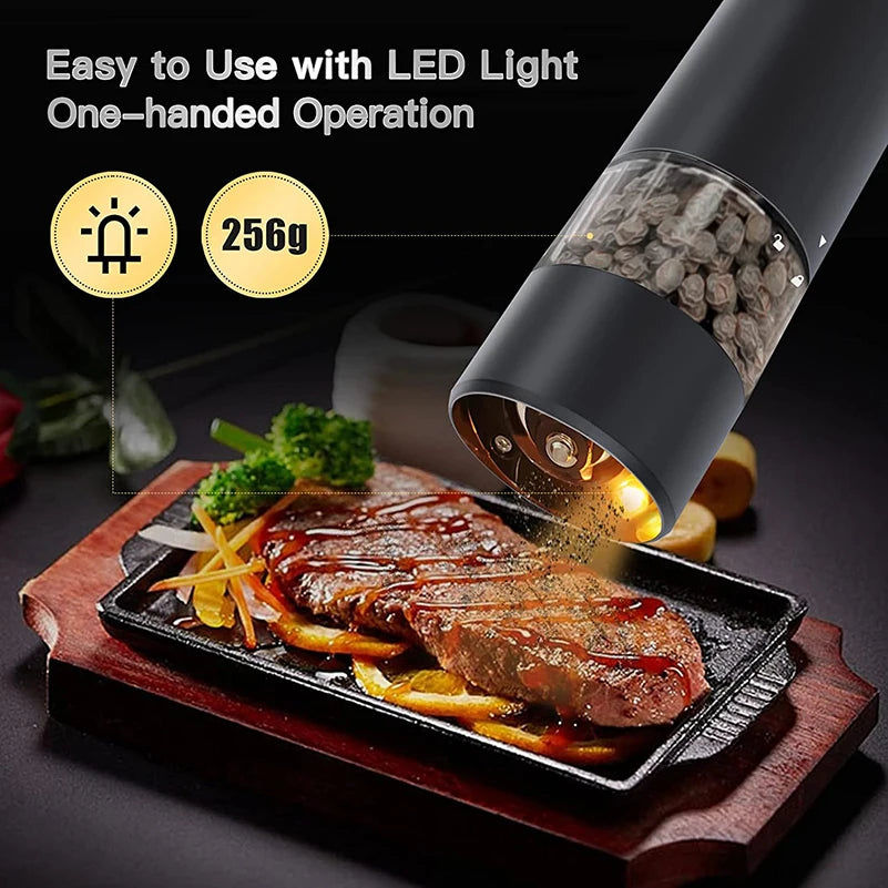 USB Electric Pepper Grinder with LED