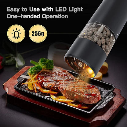 USB Electric Pepper Grinder with LED