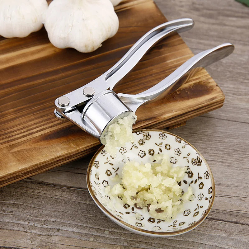 Stainless Steel Garlic Press Crusher