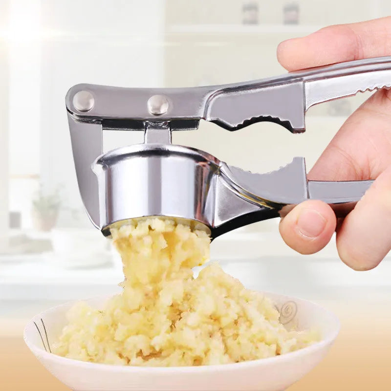 Stainless Steel Garlic Press Crusher