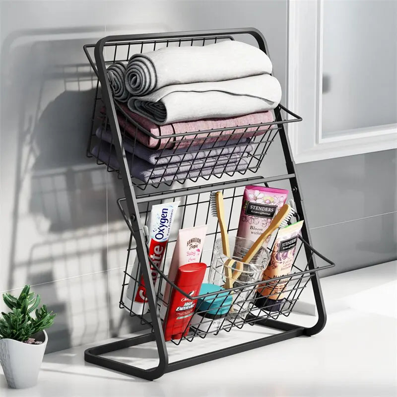 Double Layer Kitchen Organizer Shelf