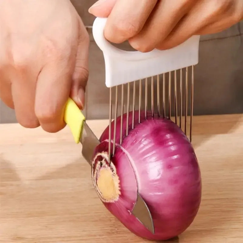 Stainless Onion Slicer Tool