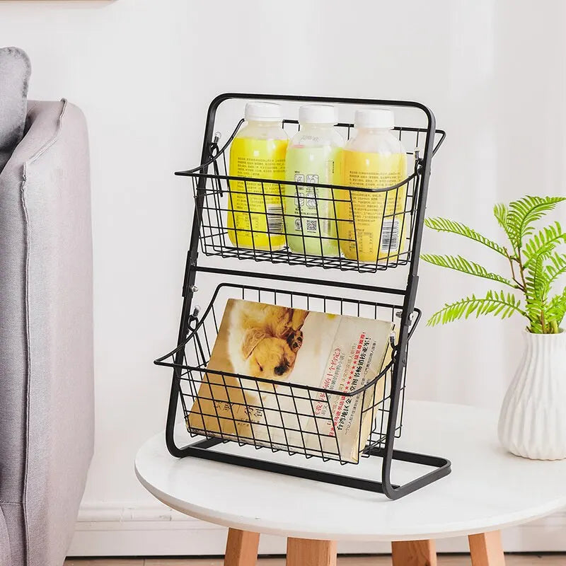 Double Layer Kitchen Organizer Shelf