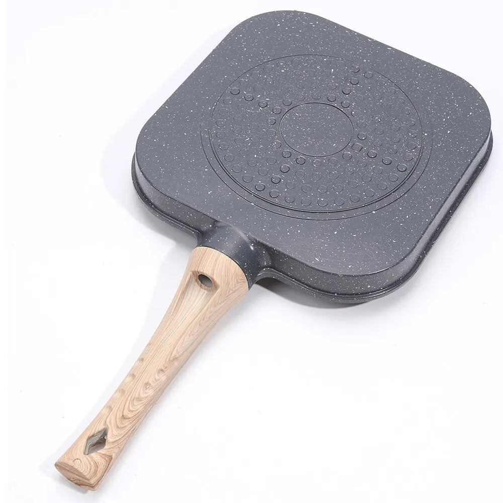 4hole Omelet Pan Frying Pot Thickened Nonstick Egg Pancake Steak Cooking Pans Hamburg Bread Breakfast Maker Induction Cookware