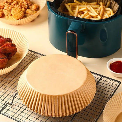 50 Non-Stick Round Air Fryer Papers