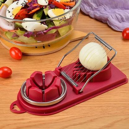 Steel Blossom Egg and Meat Slicer